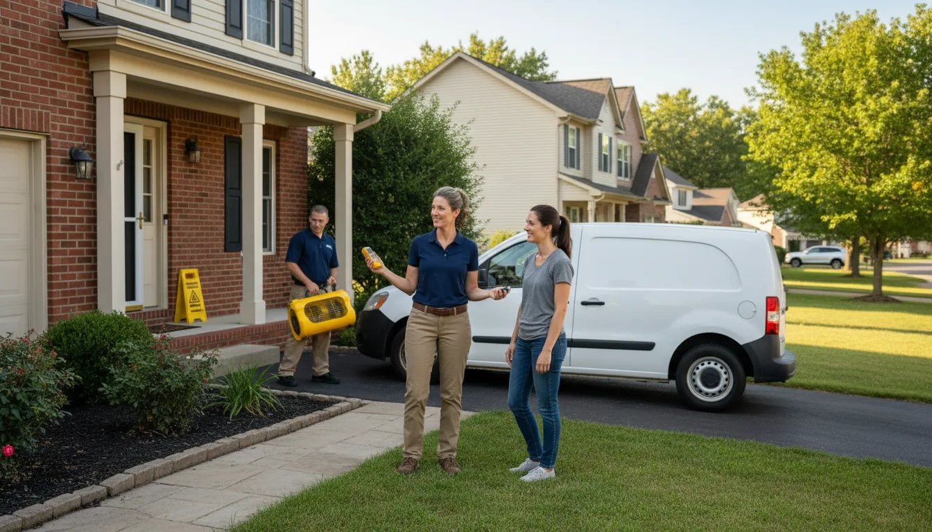 Water restoration image for Dehumidification And Cleanup Services in Winchester, IN